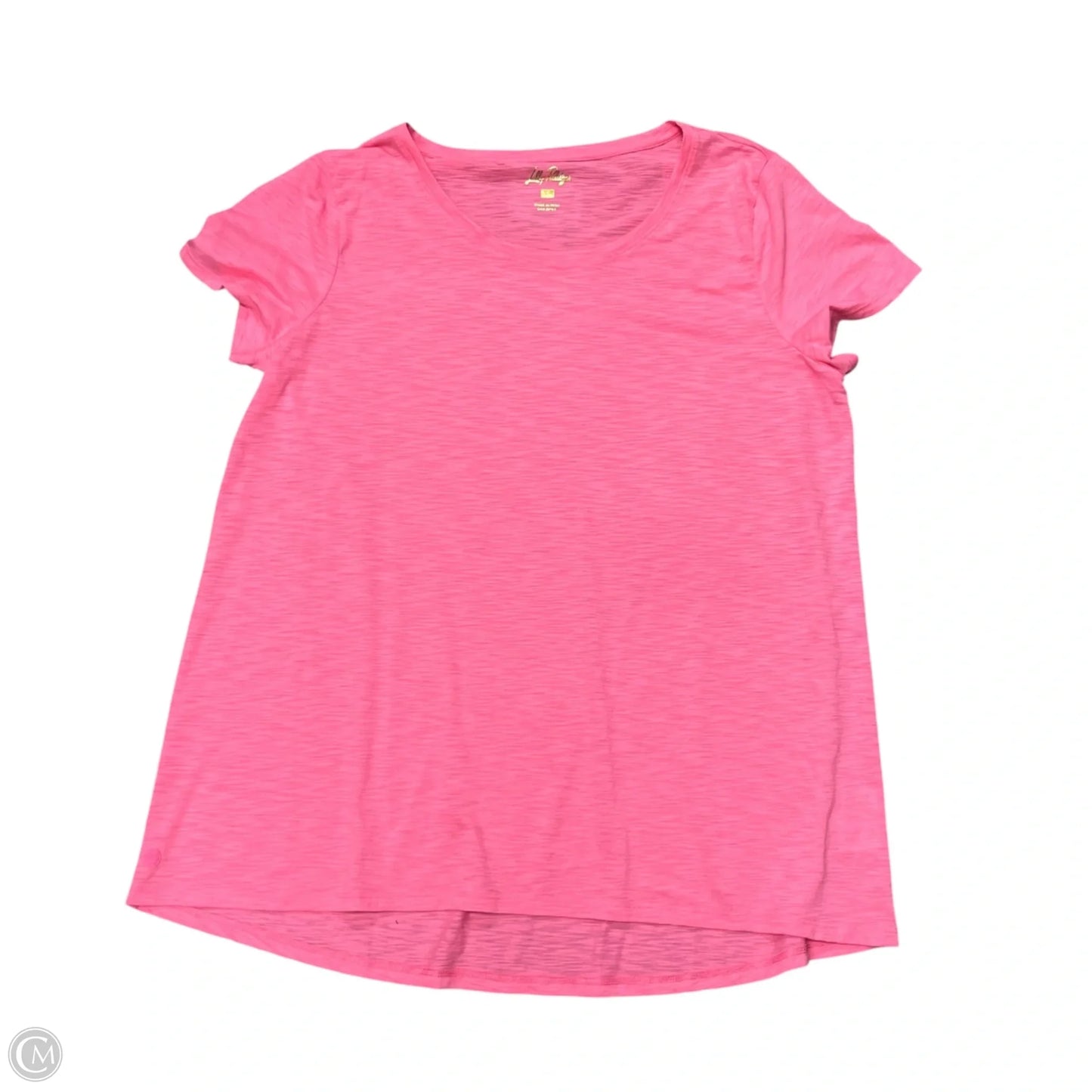 Top Short Sleeve Designer By Lilly Pulitzer In Pink, Size: Xl