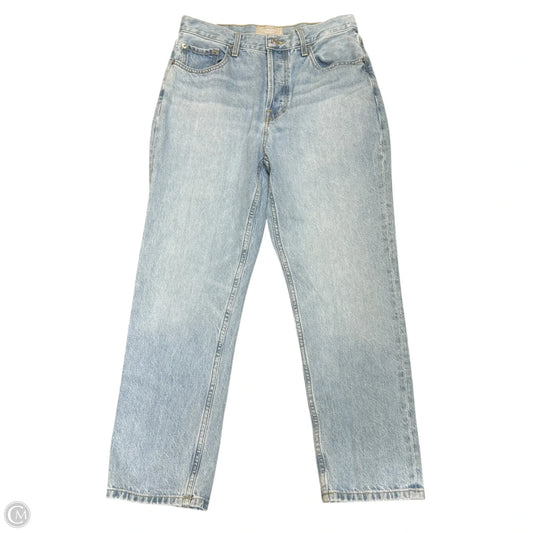 Jeans Straight By Everlane In Blue Denim, Size: 6