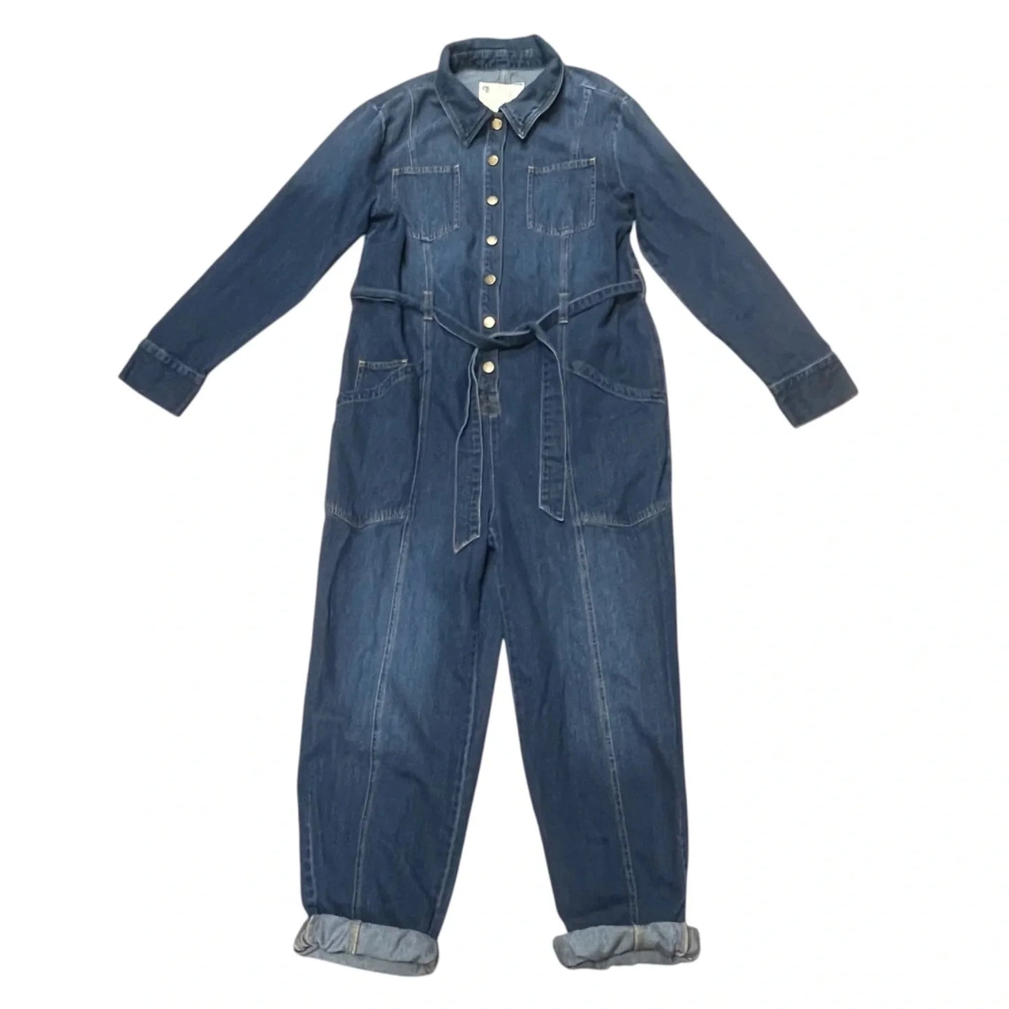Jumpsuit By Pilcro In Blue Denim, Size: M
