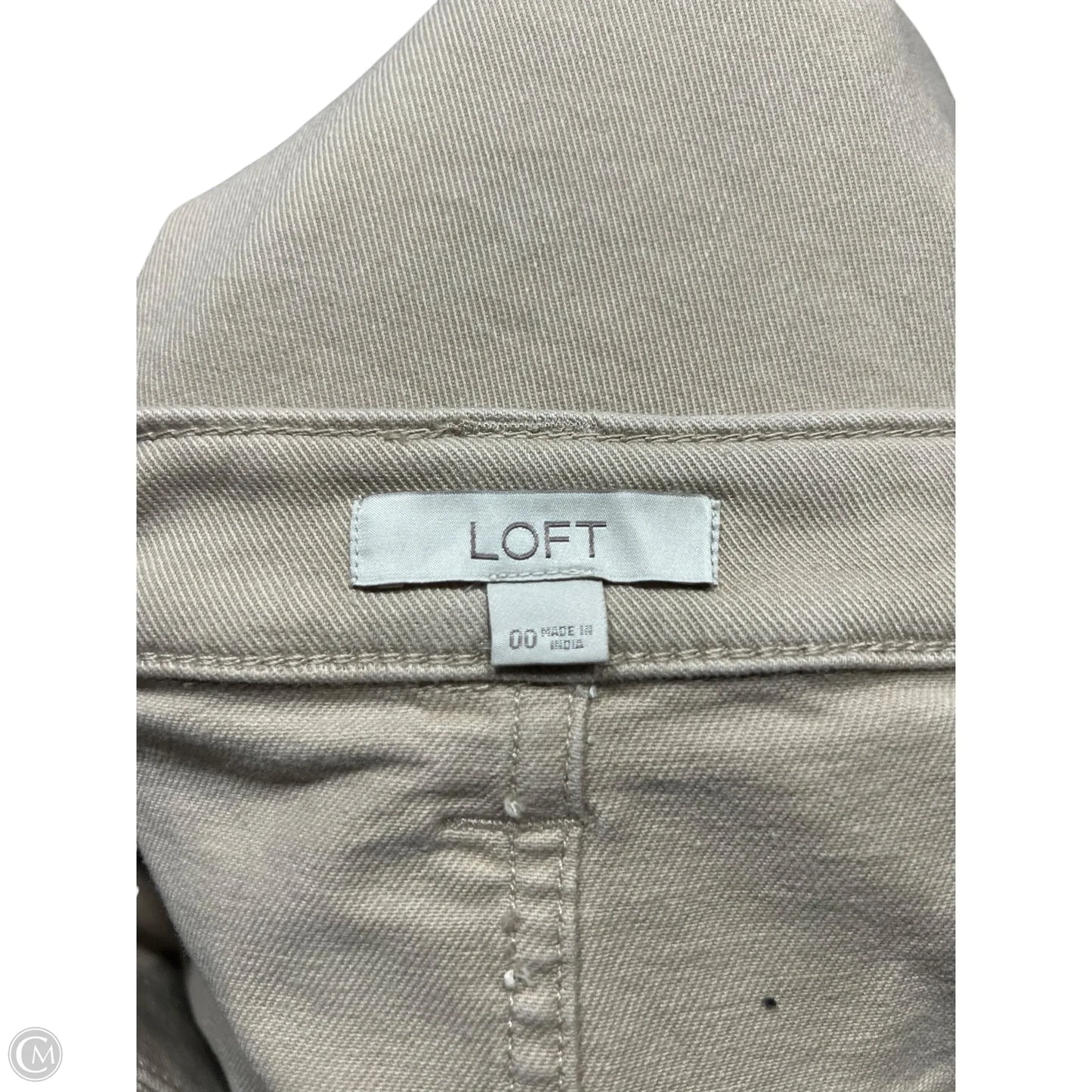 Skirt Maxi By Loft In Tan Denim, Size: 0