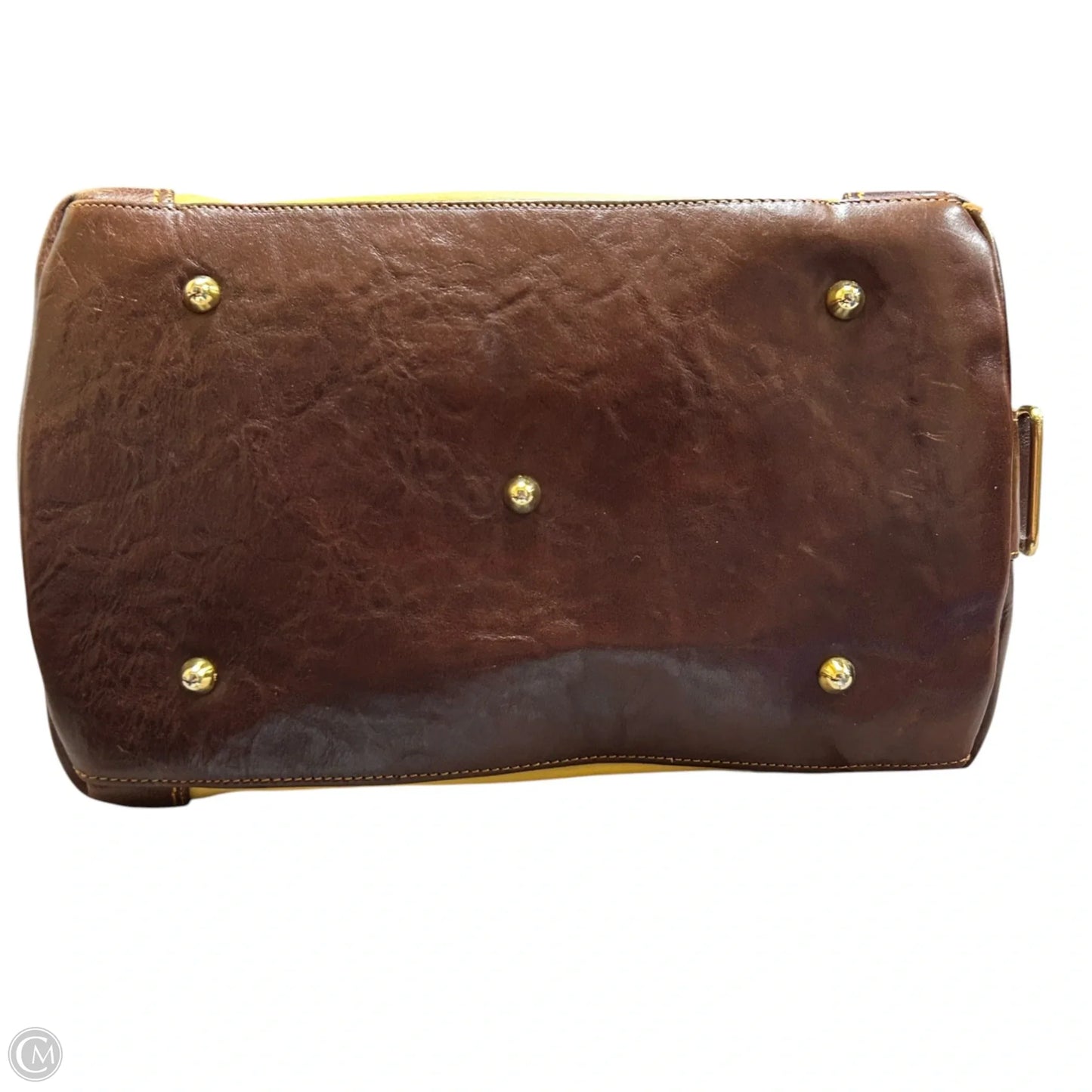 Handbag Leather By Marina Orlandi, Size: Large