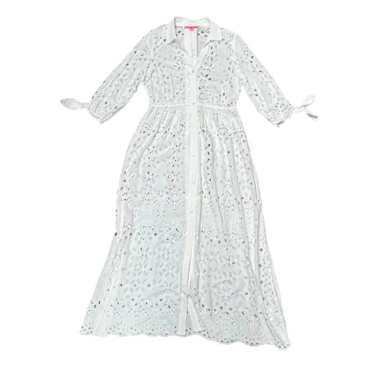Dress Designer By Lilly Pulitzer In White, Size: M