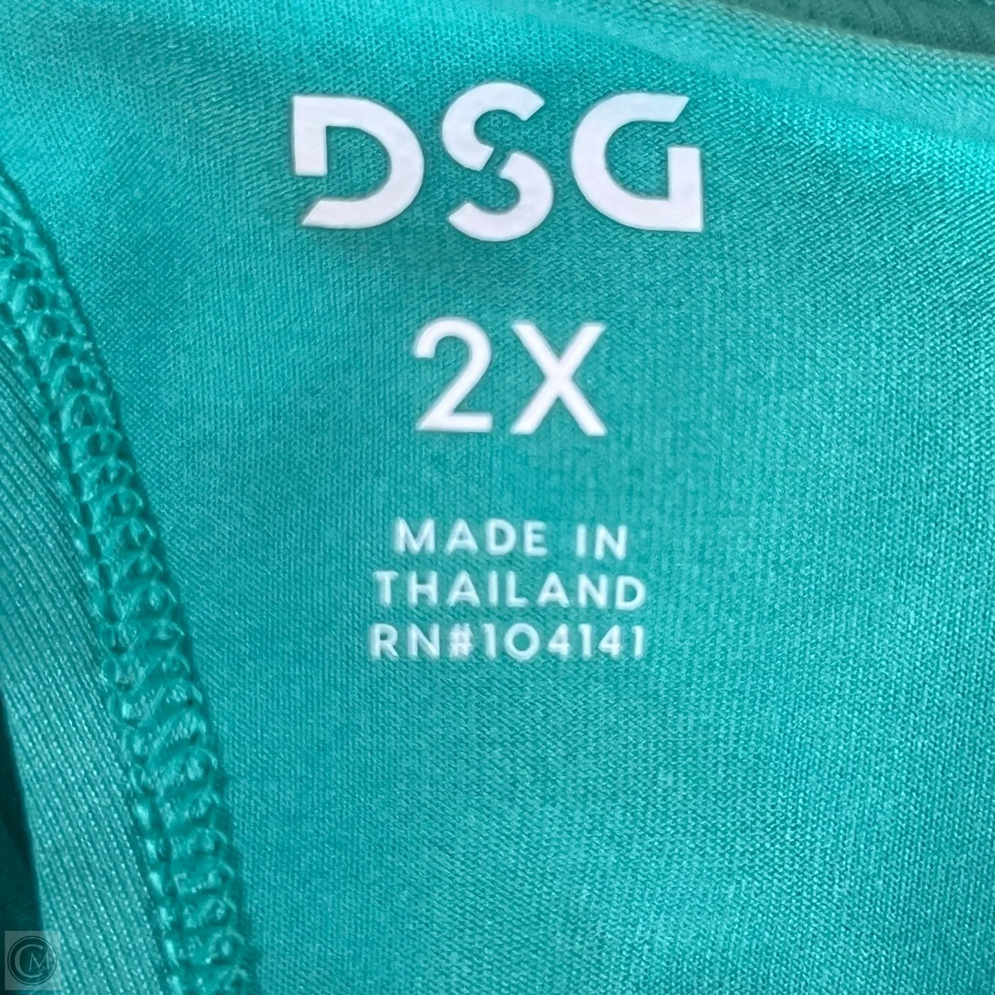 Athletic Tank Top By Dsg Outerwear In Green, Size: 2x