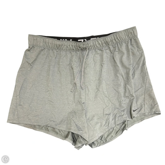 Athletic Shorts By Nike In Grey, Size: 20