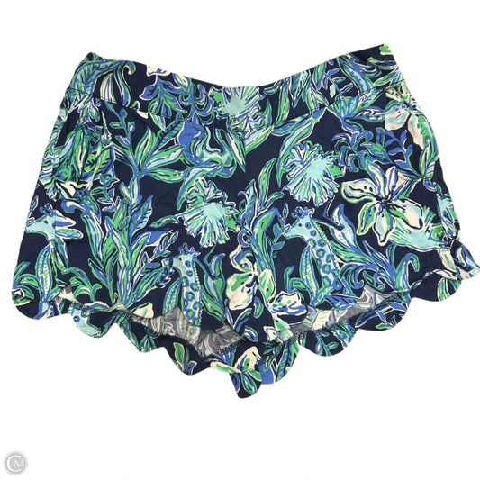 Shorts Designer By Lilly Pulitzer In Blue & Green, Size: 8