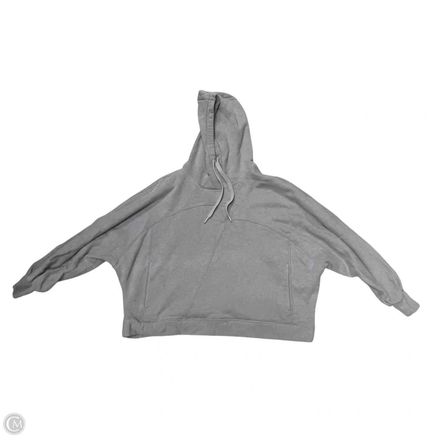 Athletic Sweatshirt Hoodie By Lululemon In Grey, Size: S