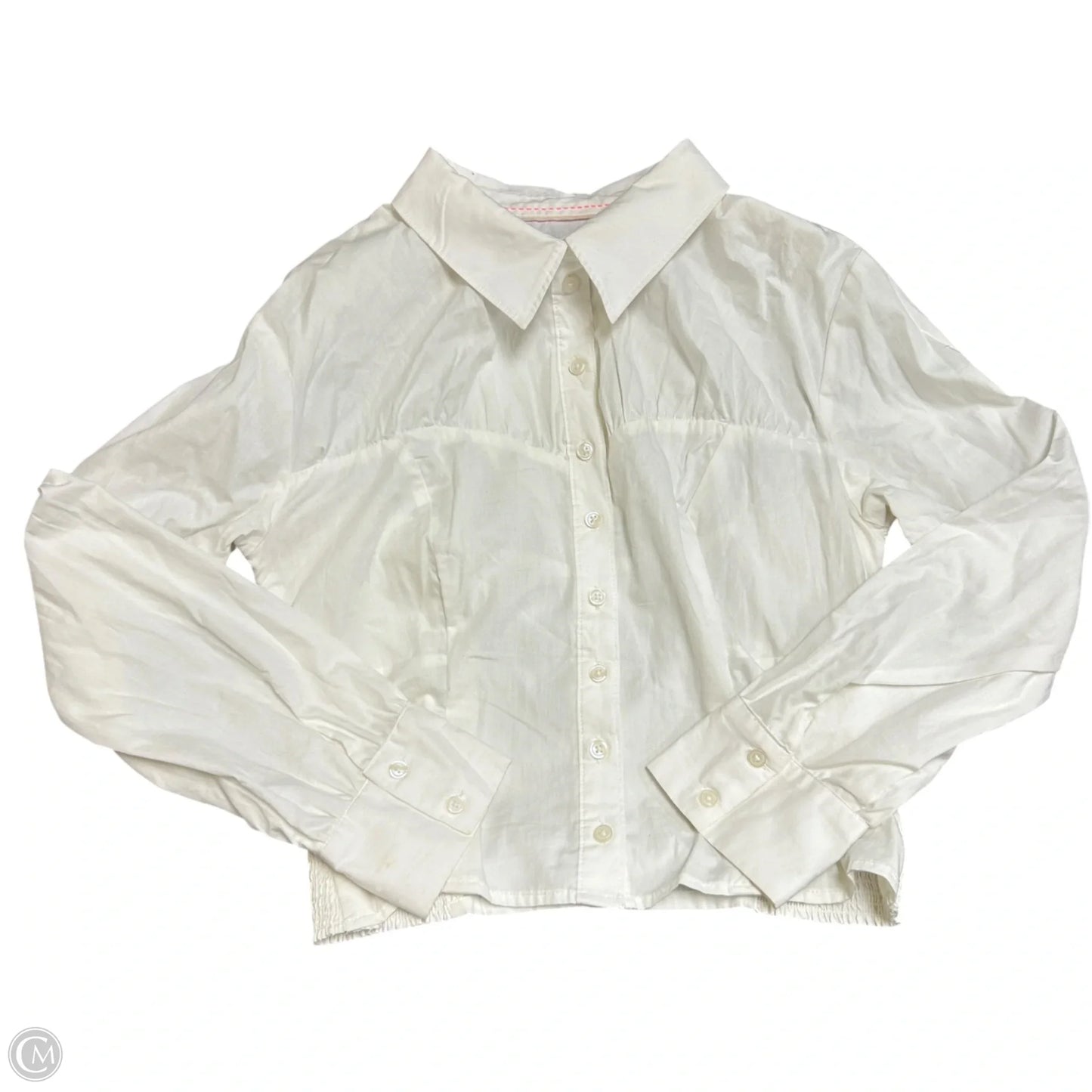 Top Long Sleeve By Maeve In Cream, Size: L