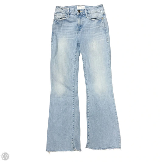 Jeans Boot Cut By Frame In Blue Denim, Size: 2