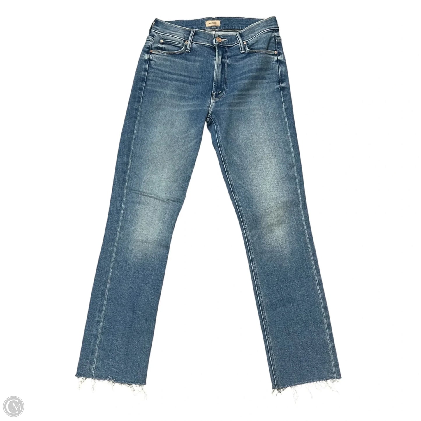 Jeans Straight By Mother In Blue Denim, Size: 2