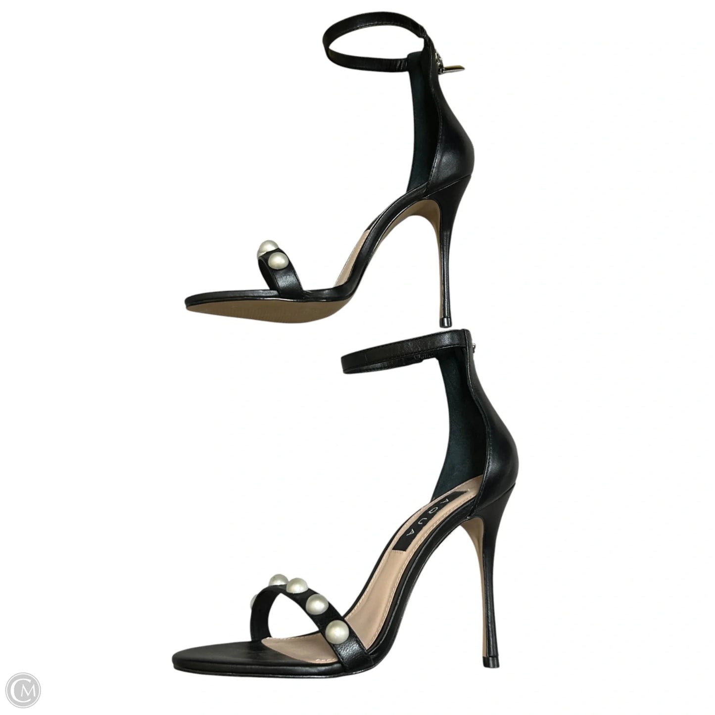 Sandals Heels Stiletto By Aqua In Black, Size: 6