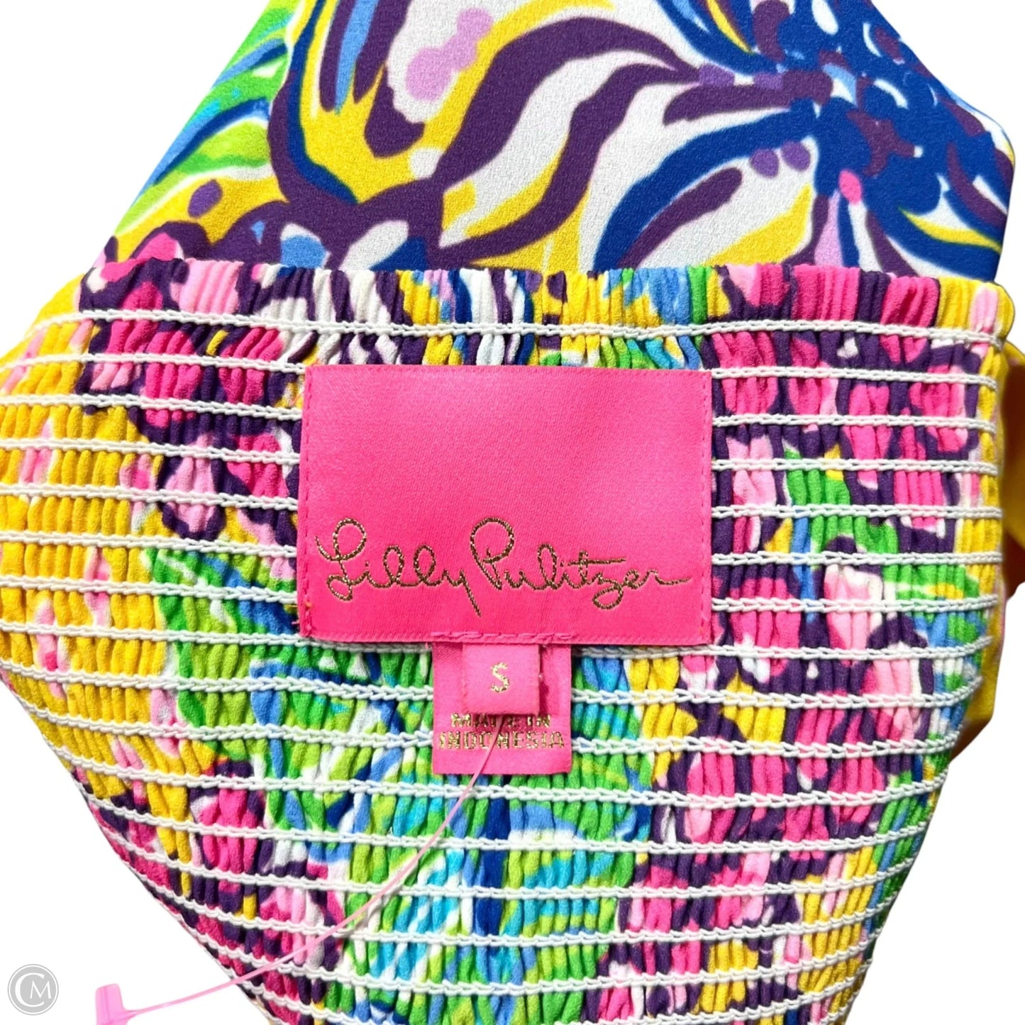 Dress Designer By Lilly Pulitzer In Blue & Yellow, Size: S