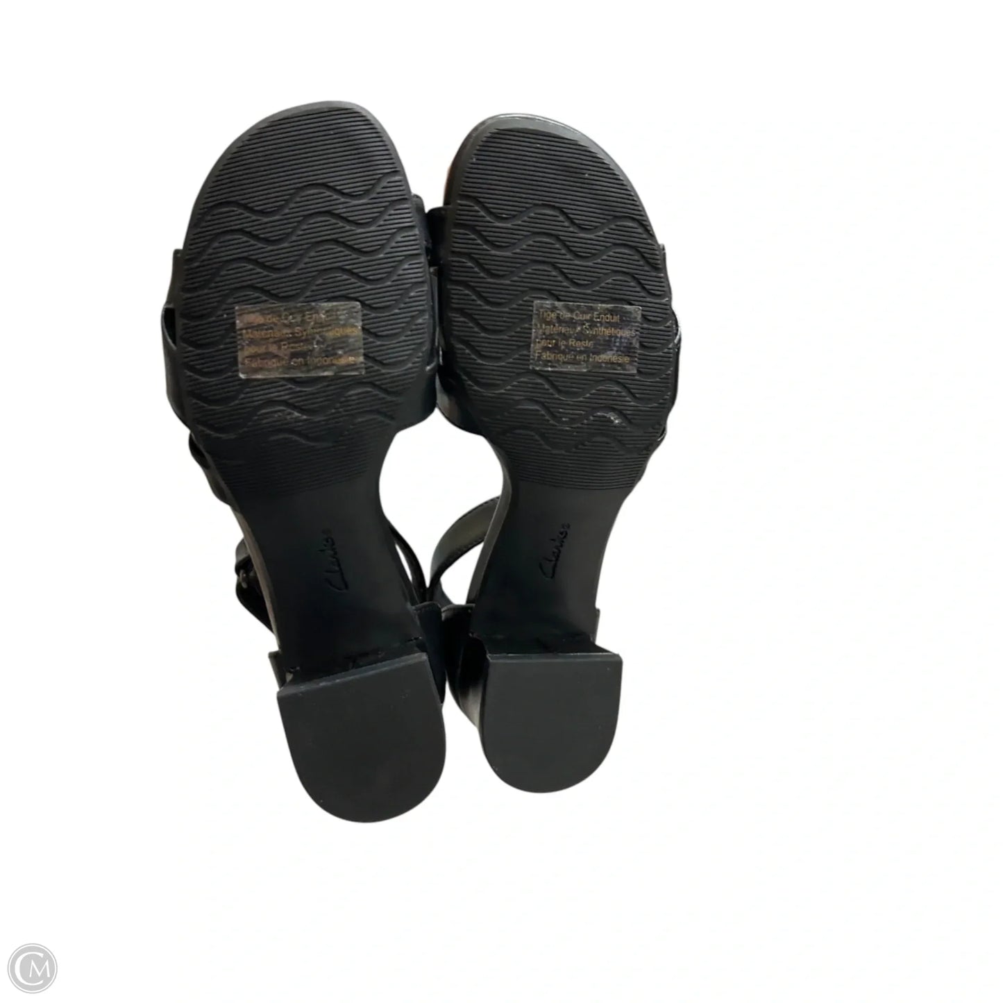 Sandals Heels Block By Classic Collection In Black, Size: 7.5