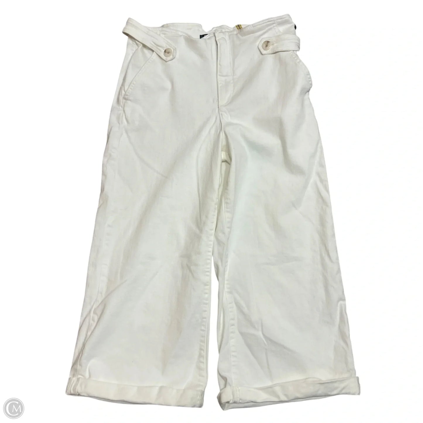 Jeans Wide Leg By Maeve In Cream Denim, Size: 14