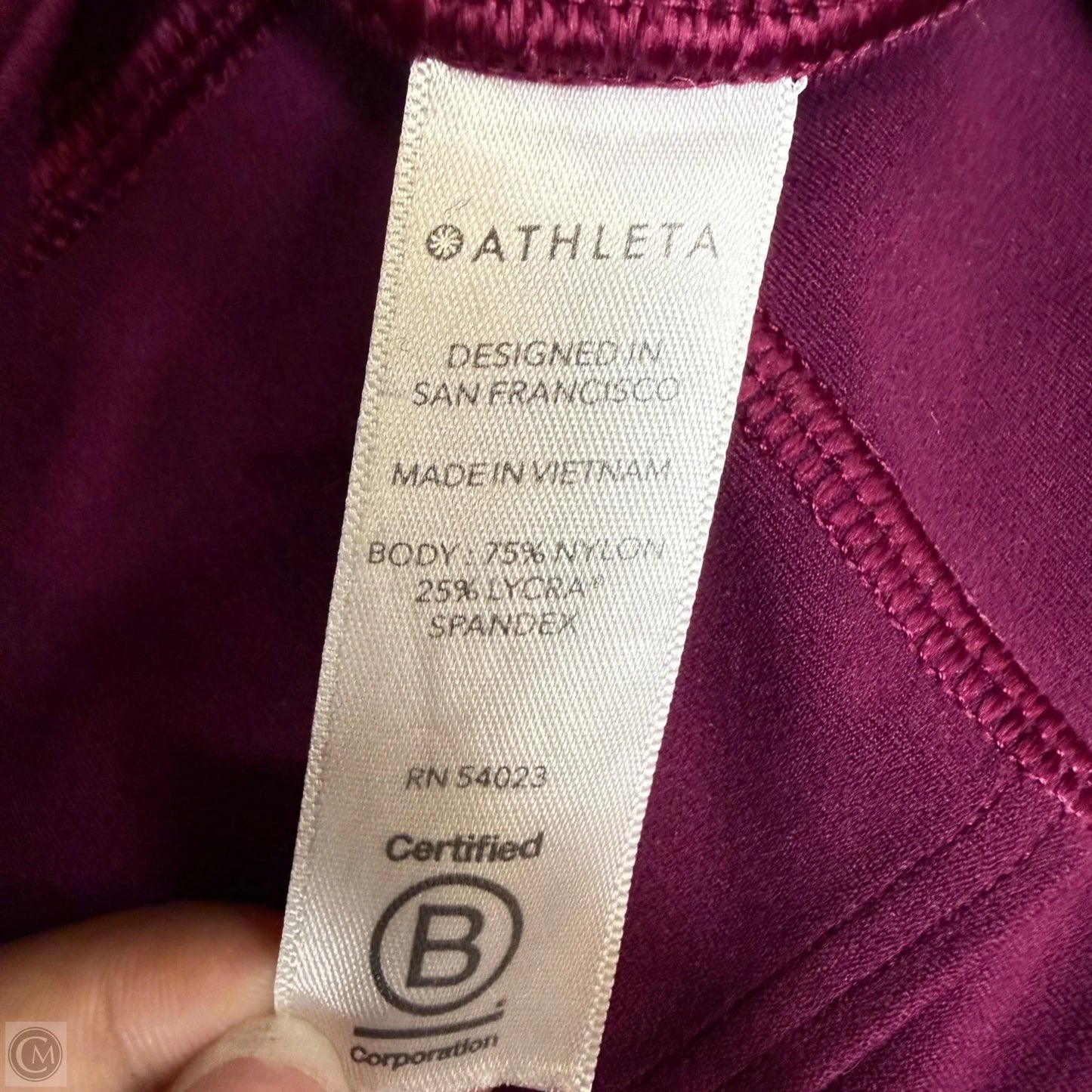 Athletic Leggings By Athleta In Pink, Size: M