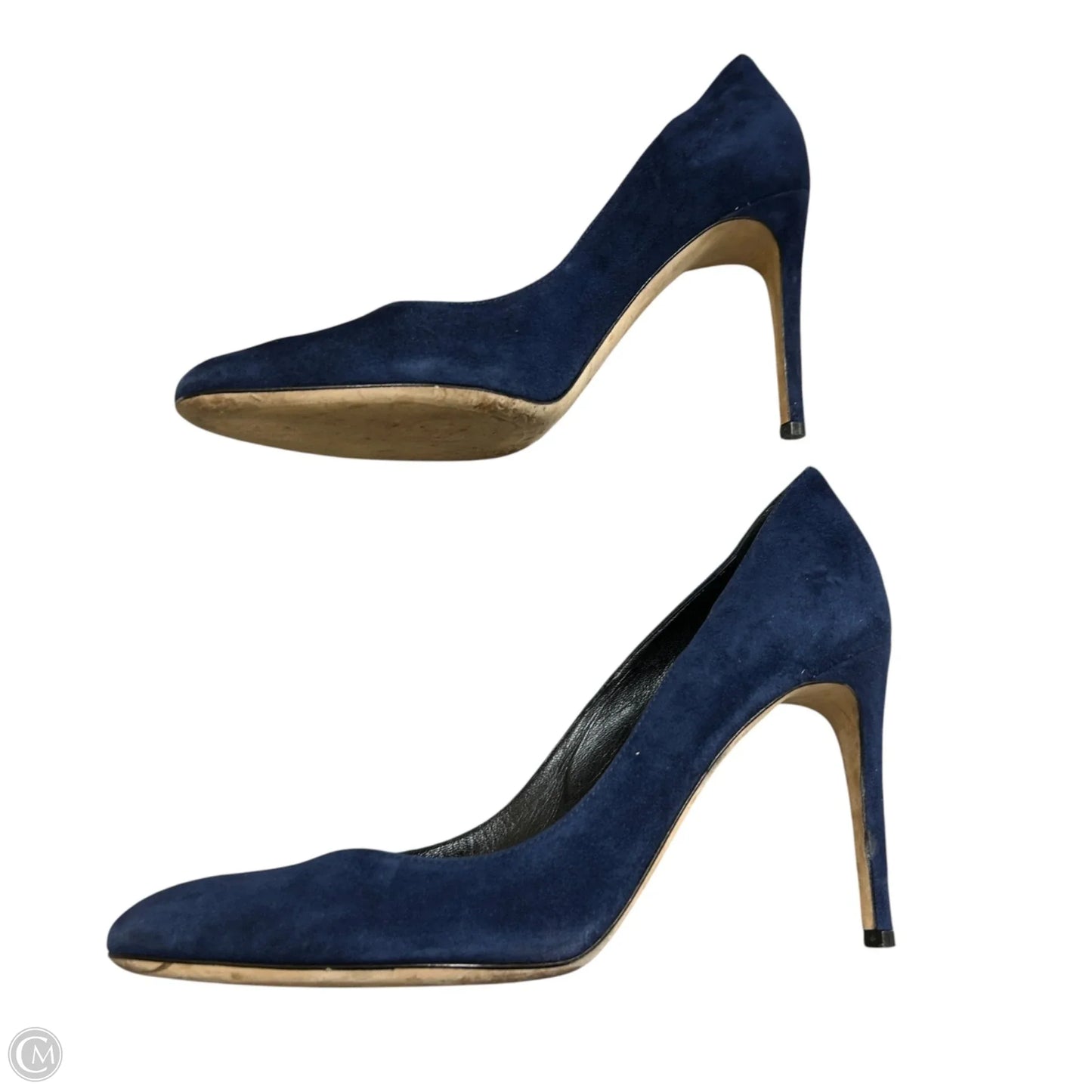 Shoes Designer By Sergio Rossi In Navy, Size: 8.5