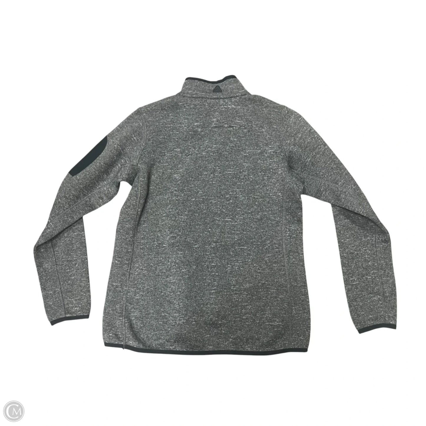 Athletic Sweatshirt Collar By Antigua In Green & Grey, Size: M