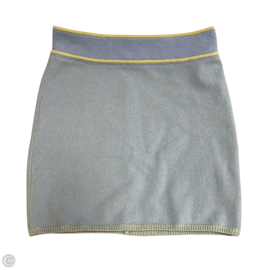 Skirt Mini & Short By Guizio In Blue & Green, Size: 4