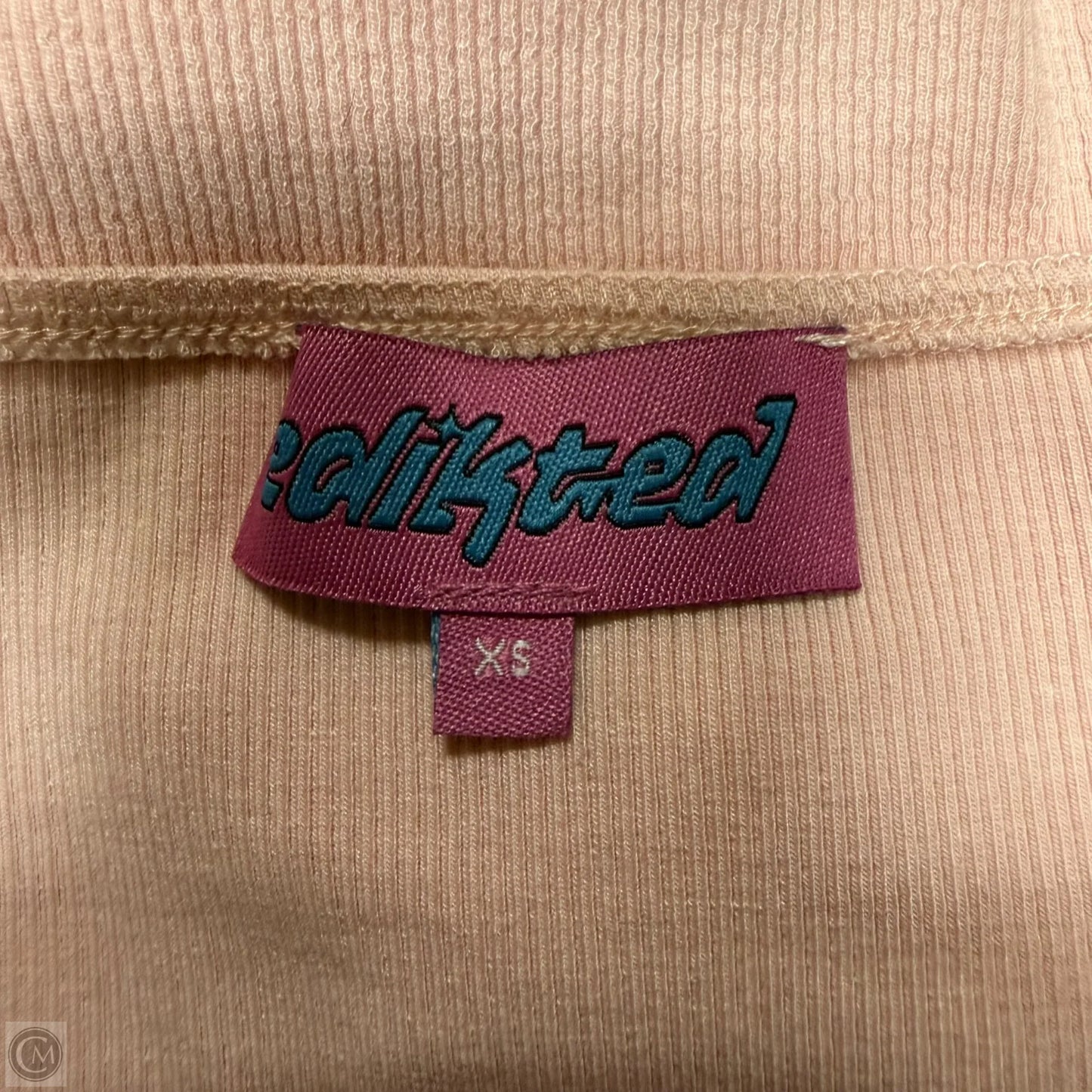 Top Long Sleeve By Edikted In Pink & White, Size: Xs