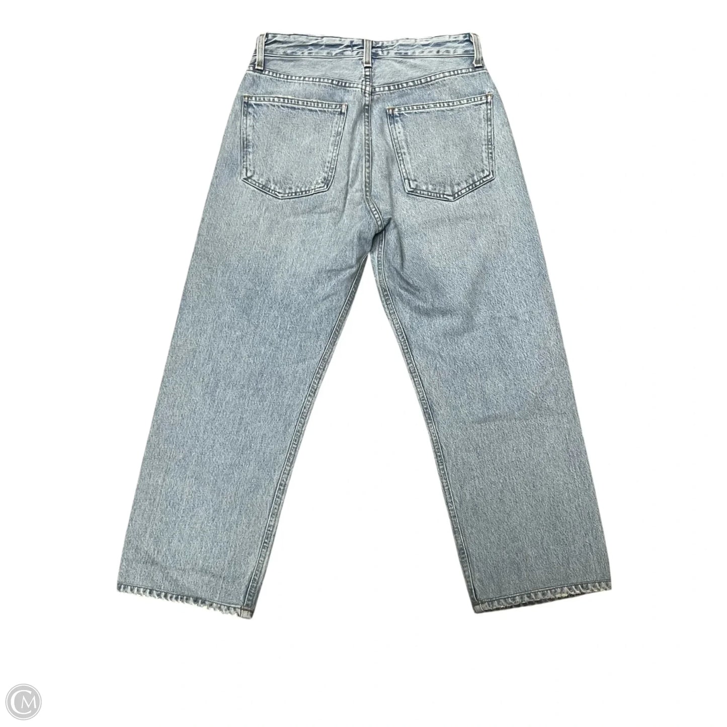 Jeans Wide Leg By Agolde In Blue Denim, Size: 2