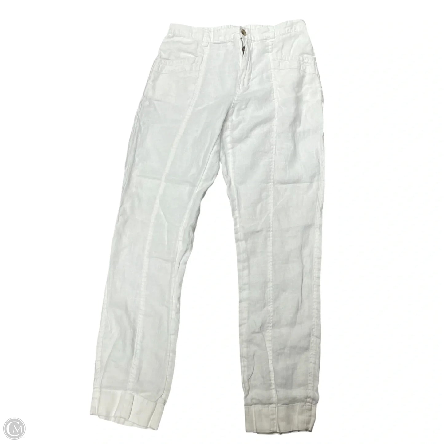 Pants Linen By Nicole Miller In White, Size: 4