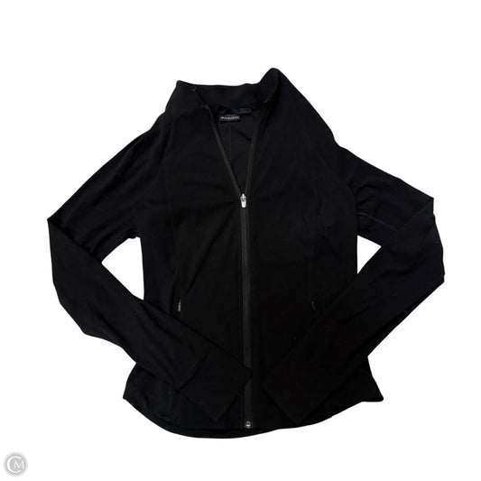 Athletic Top Long Sleeve Collar By Athleta In Black, Size: S