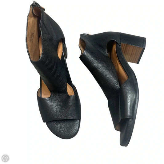 Sandals Heels Block By Gentle Souls In Black, Size: 9.5