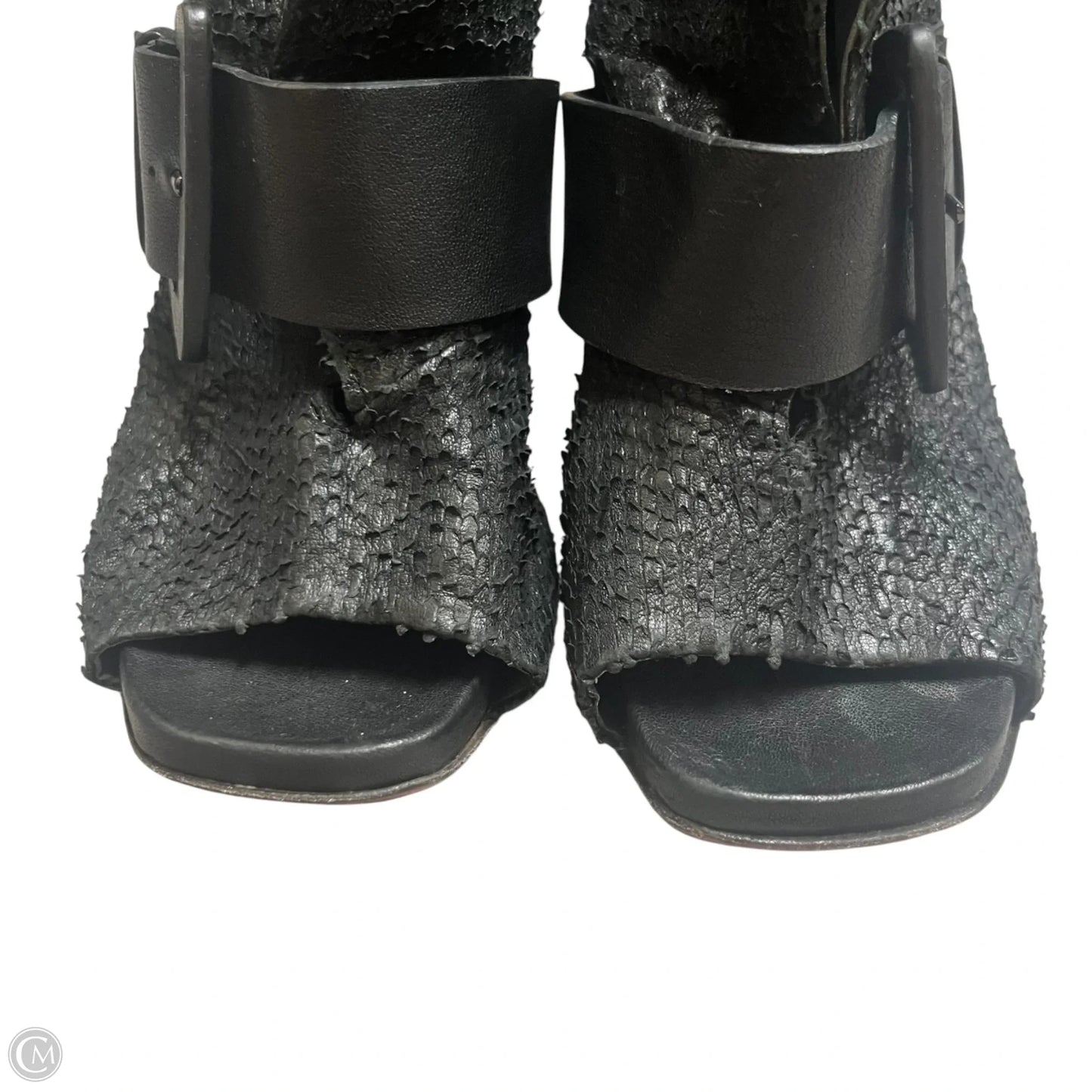 Sandals Heels Block By Ixos In Black, Size: 10.5