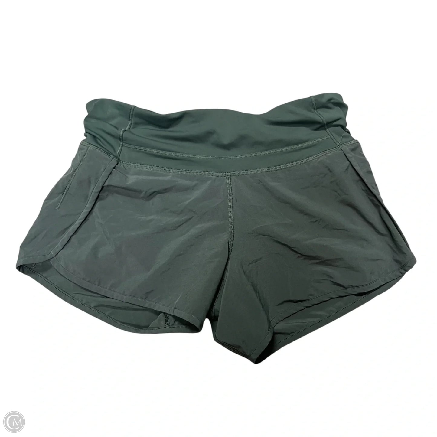 Athletic Shorts By Lululemon In Green, Size: 4