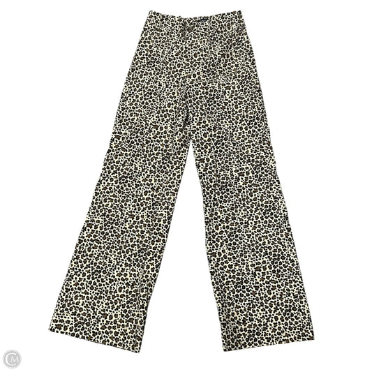 Pants Wide Leg By J. Crew In Leopard Print, Size: 4