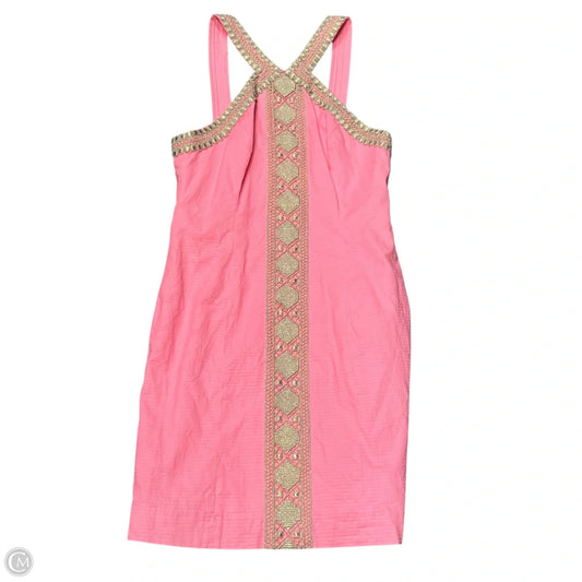 Dress Designer By Lilly Pulitzer In Gold & Pink, Size: Xs