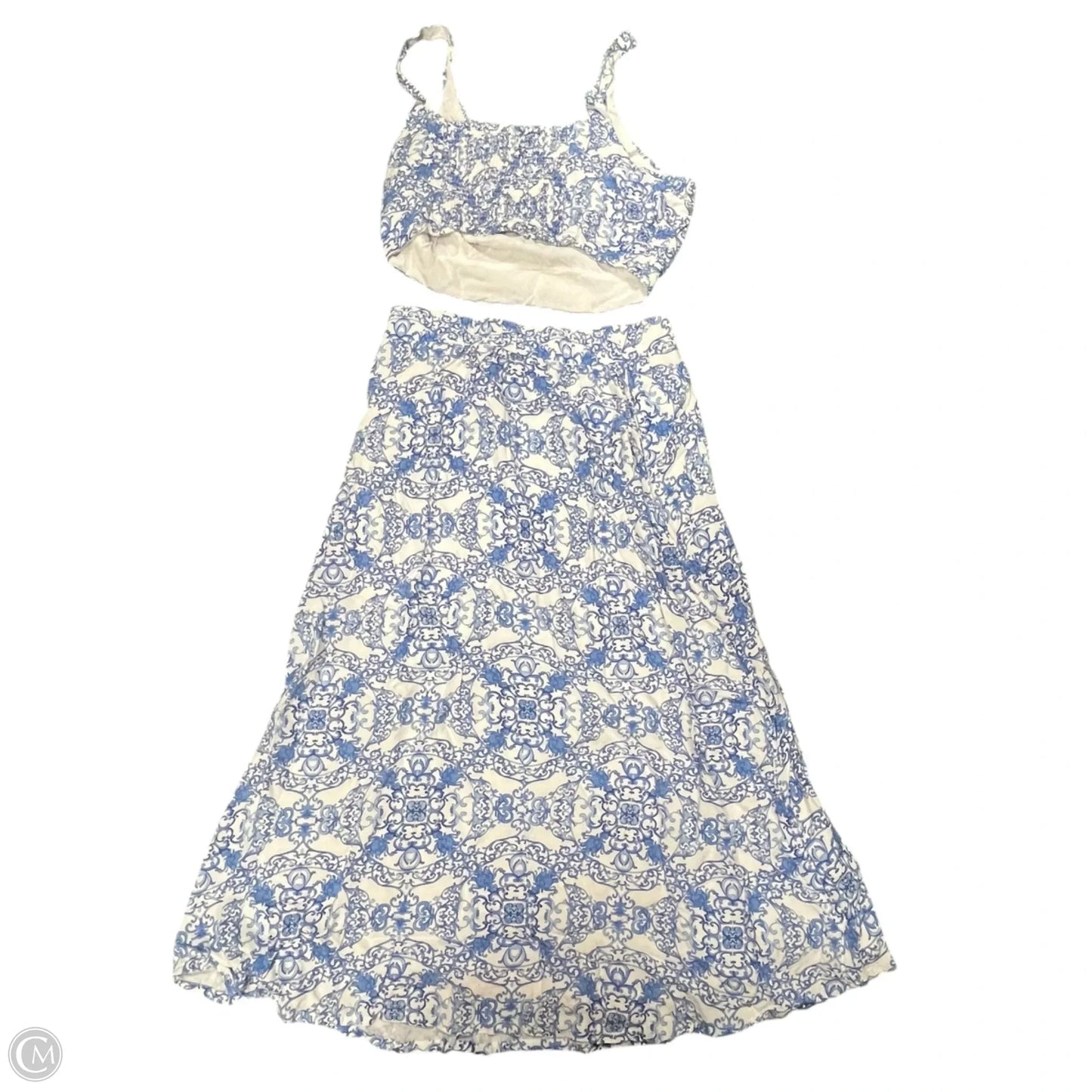 Skirt Set 2pc By Joie In Blue & White, Size: S
