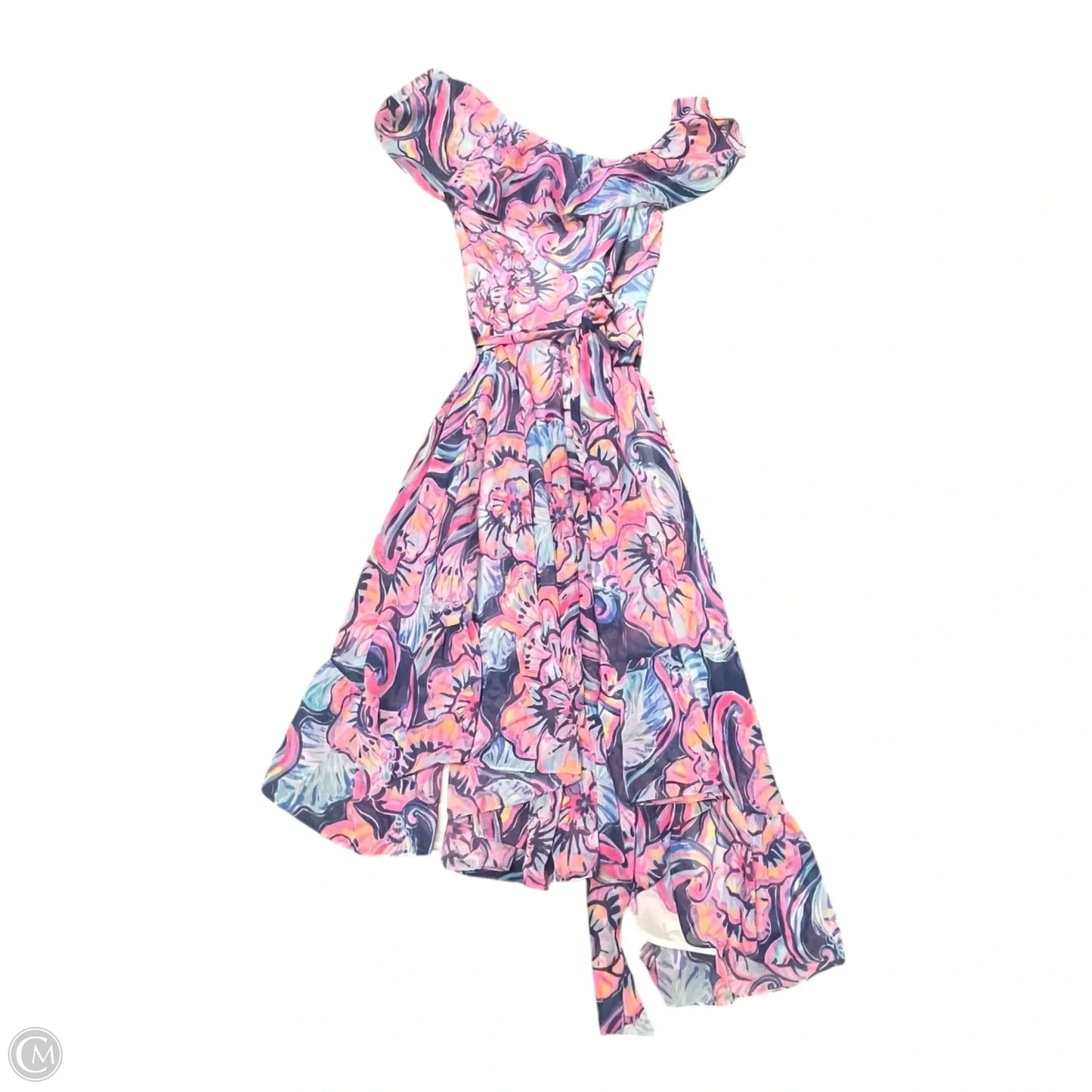 Dress Designer By Lilly Pulitzer In Blue & Pink, Size: S