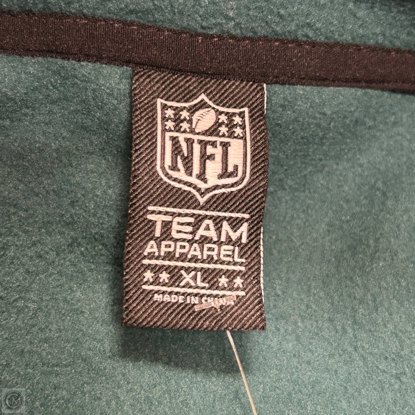 Vest Fleece By Nfl In Black & Green, Size: Xl