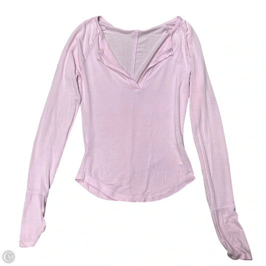 Top Long Sleeve Basic By Free People In Pink, Size: Xs