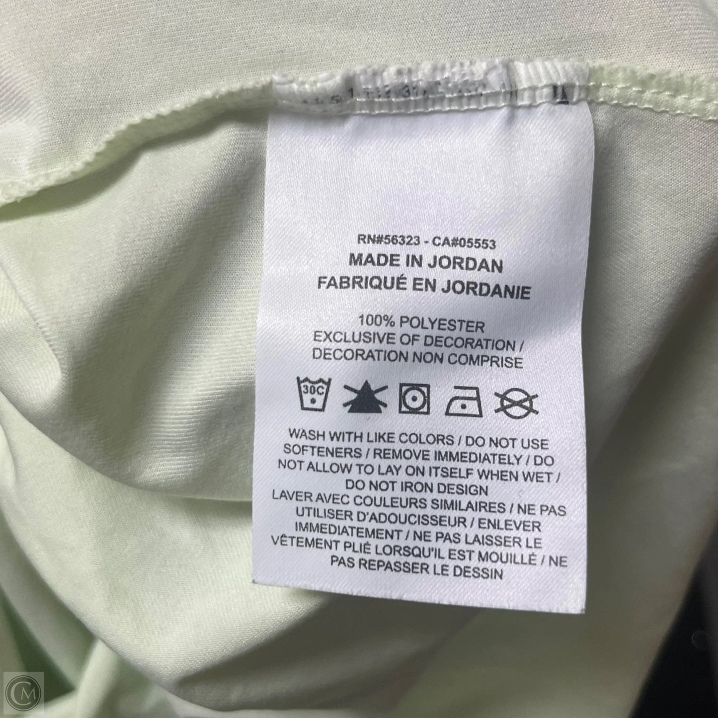 Athletic Top Long Sleeve Crewneck By Nike In Green, Size: Xs