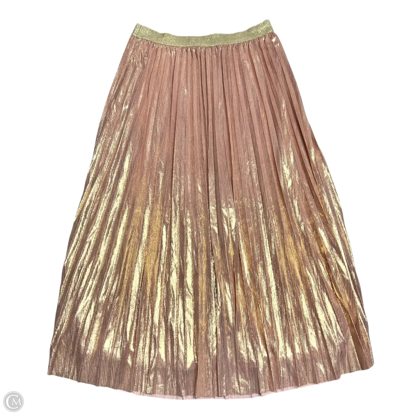 Skirt Maxi By Molly Bracken In Gold & Pink, Size: 16