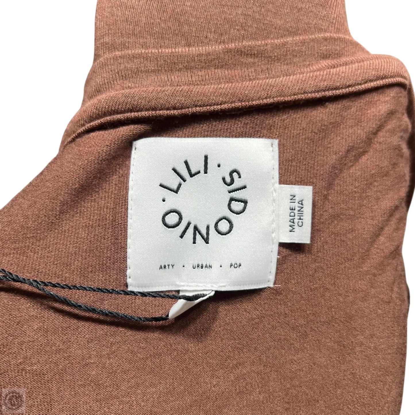 Top Short Sleeve By Lili Sidonio In Brown, Size: Xl