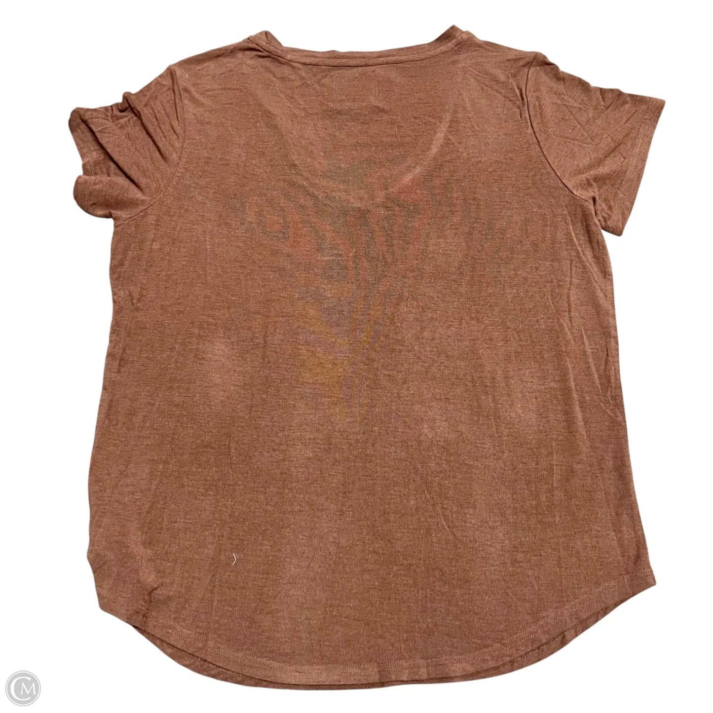 Top Short Sleeve By Lili Sidonio In Brown, Size: S