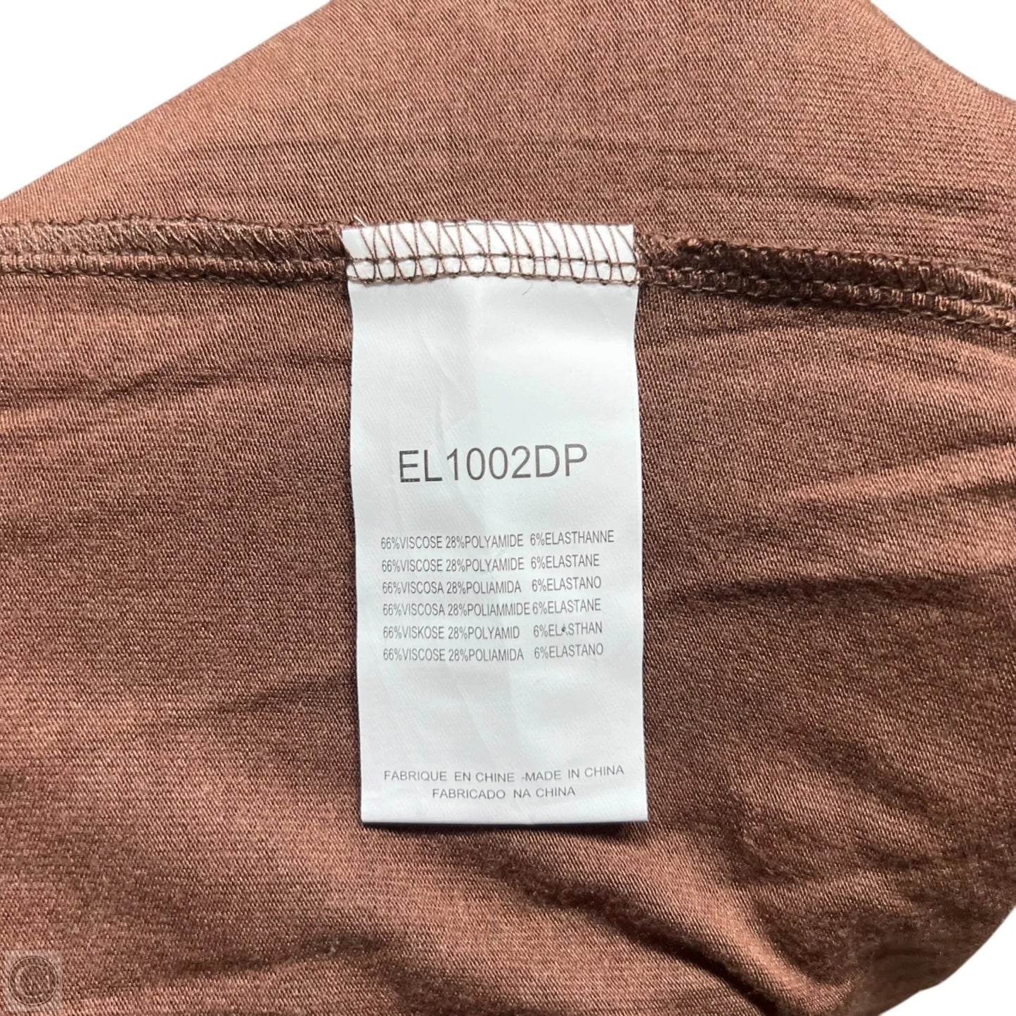 Top Short Sleeve By Lili Sidonio In Brown, Size: S