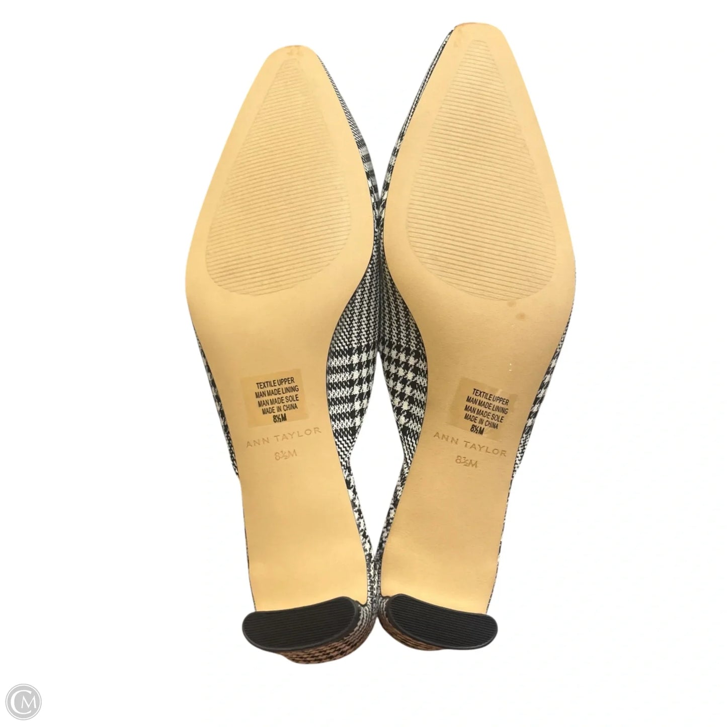Shoes Heels Block By Ann Taylor In Black & White, Size: 8.5