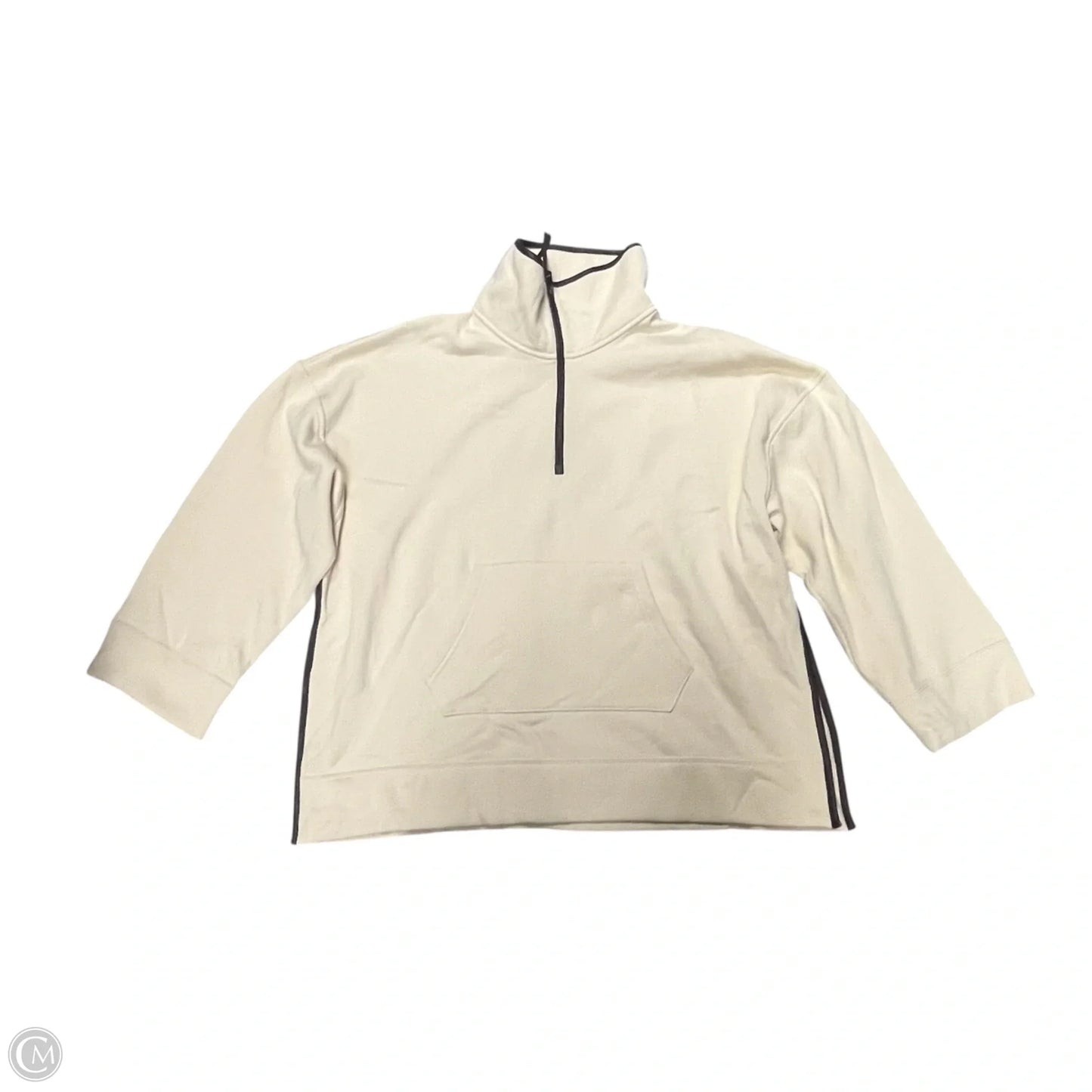 Sweatshirt Crewneck By Polo Ralph Lauren In Brown & Cream, Size: Xs