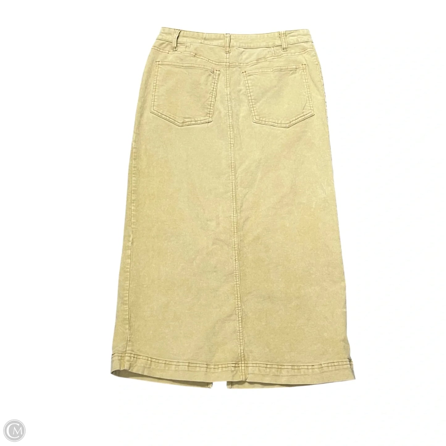 Skirt Maxi By Hello Nite In Tan Denim, Size: S
