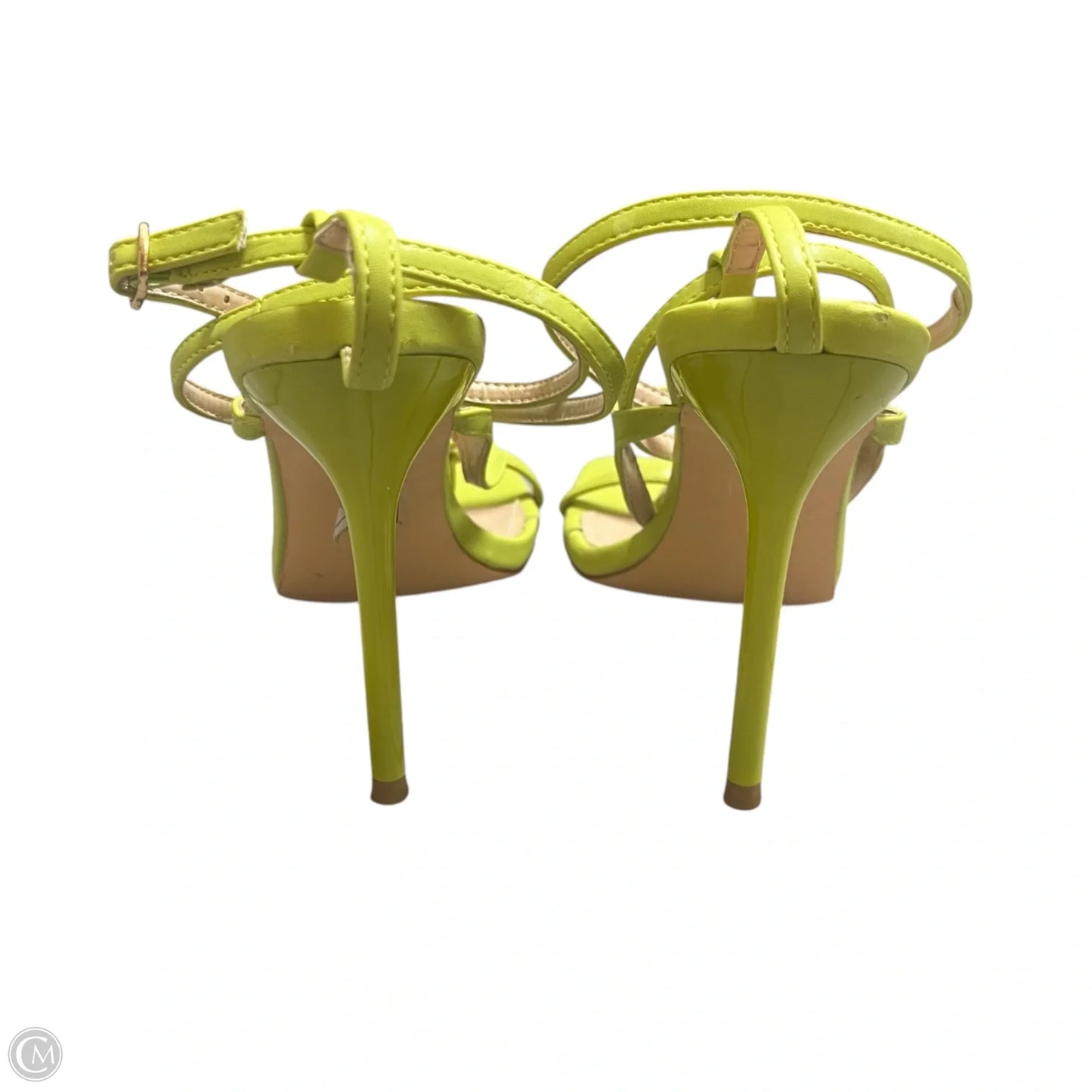 Sandals Heels Stiletto By So Me In Green, Size: 9