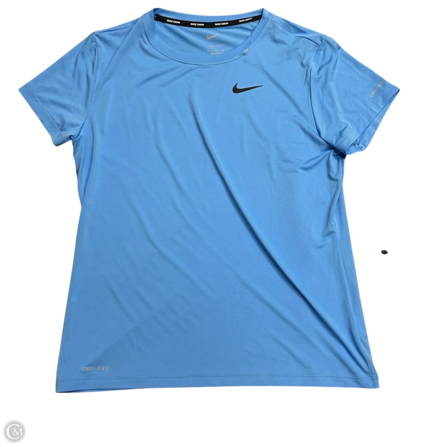 Athletic Top Short Sleeve By Nike In Blue, Size: M