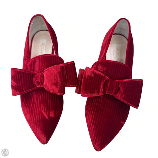 Shoes Flats By Polly Plume In Red, Size: 9.5