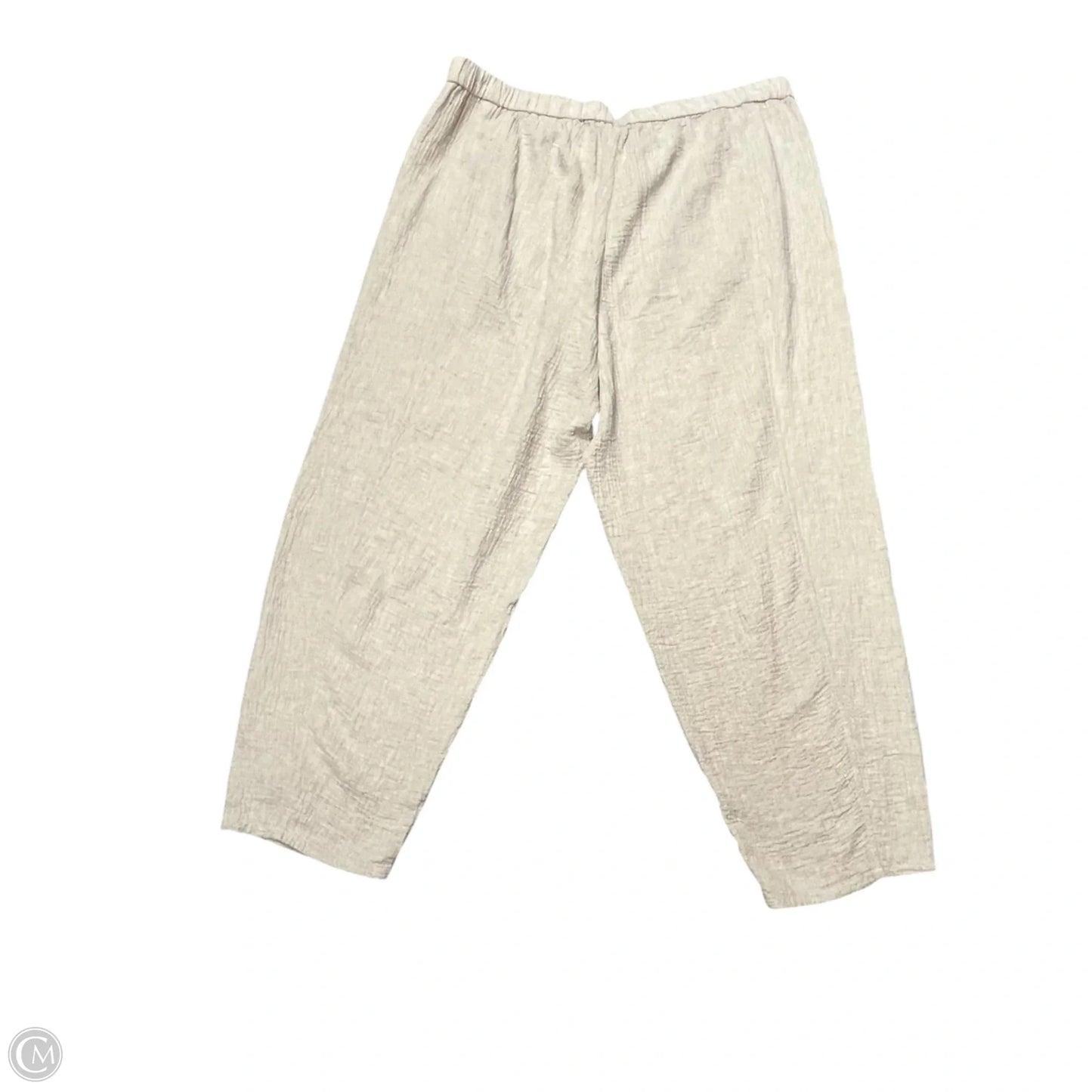 Pants Wide Leg By Eileen Fisher In Tan, Size: 18