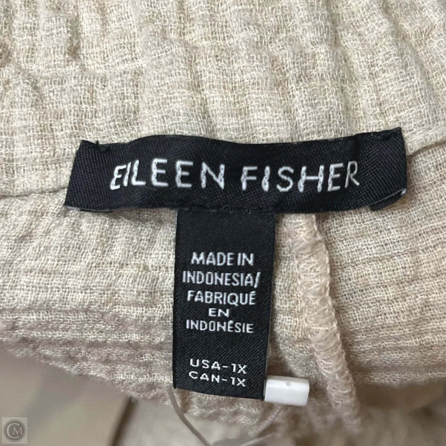 Pants Wide Leg By Eileen Fisher In Tan, Size: 18