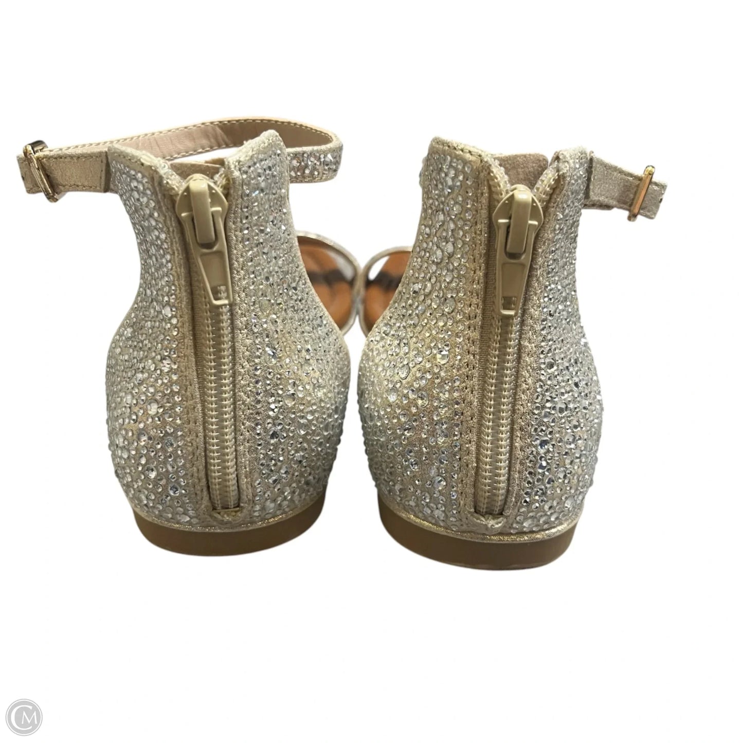 Sandals Flats By Kelly And Katie In Gold, Size: 9