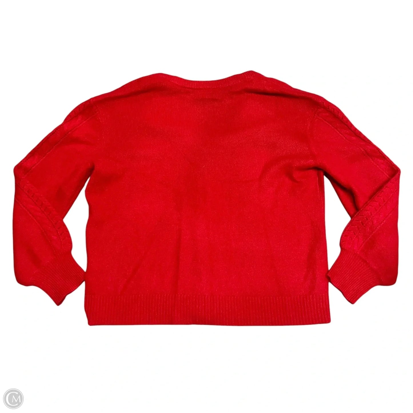 Sweater Cardigan By Charter Club In Red, Size: Xl