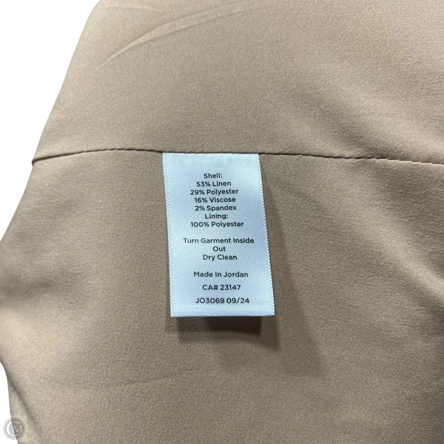 Blazer By Talbots In Tan, Size: 2x